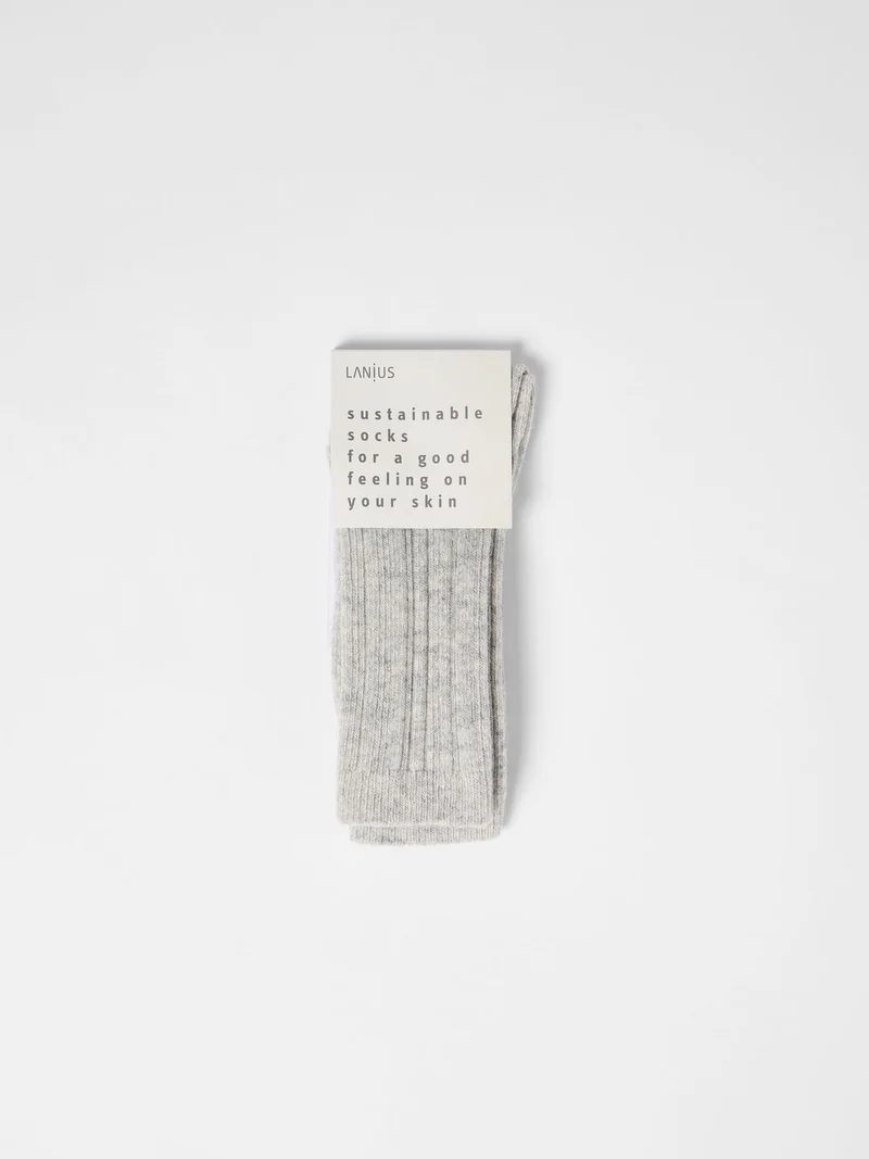 Rippenstrick-Socken (GOTS)