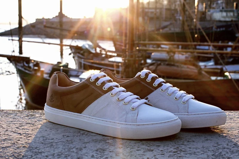 BluePort Genoa Sneaker aus Segeltuch