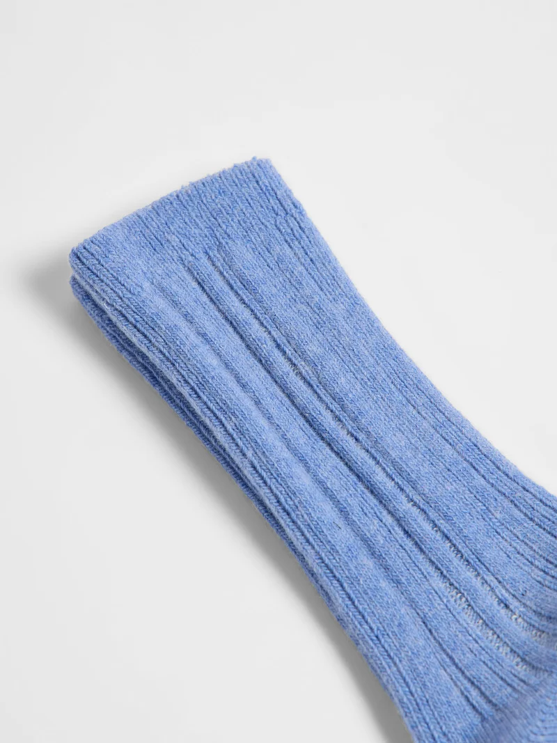 Rippenstrick-Socken (GOTS)