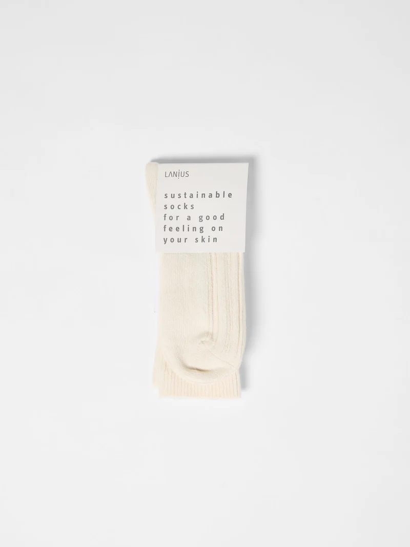 Rippenstrick-Socken (GOTS)
