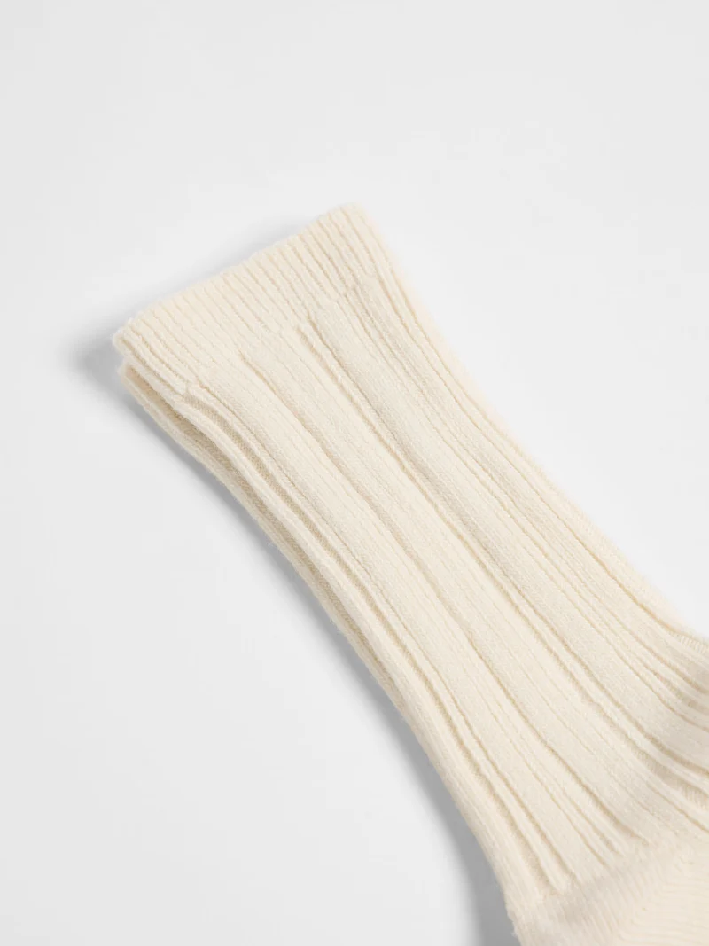 Rippenstrick-Socken (GOTS)