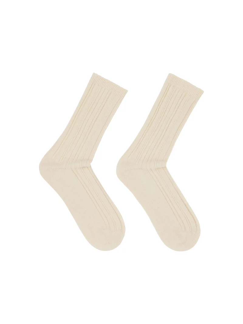 Rippenstrick-Socken (GOTS)