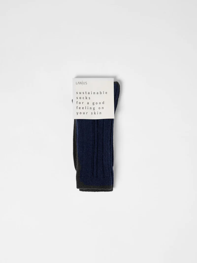 Rippenstrick-Socken (GOTS)