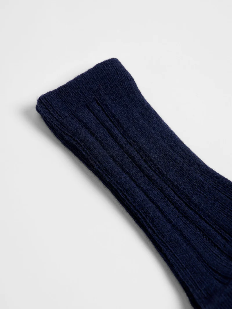 Rippenstrick-Socken (GOTS)