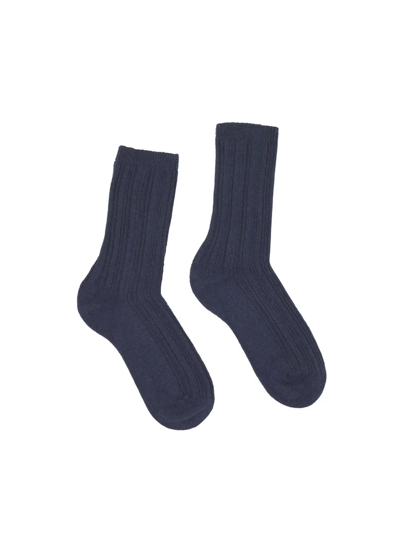 Rippenstrick-Socken (GOTS)