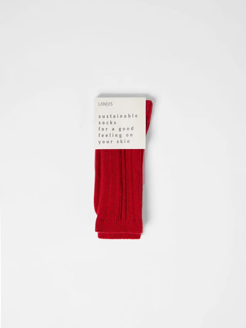 Rippenstrick-Socken (GOTS)