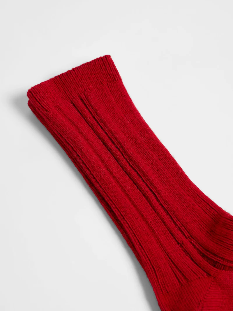 Rippenstrick-Socken (GOTS)