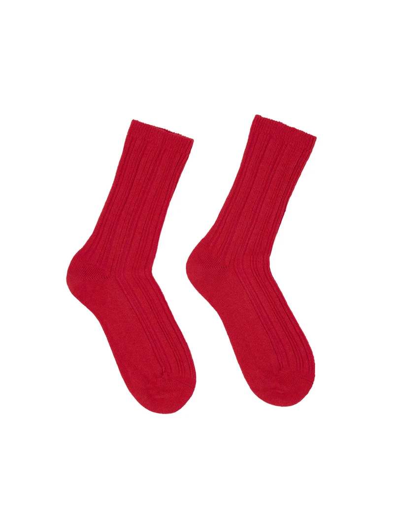 Rippenstrick-Socken (GOTS)