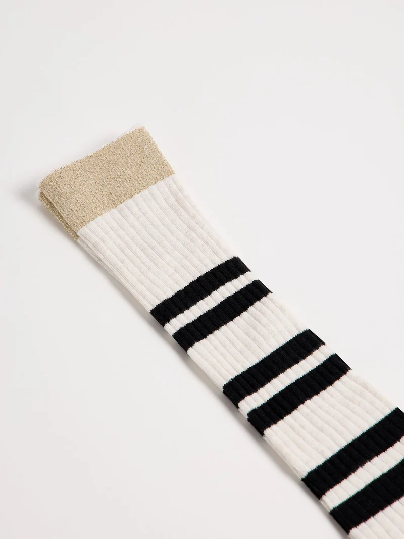 Streifen Kniestrümpfe (GOTS)
