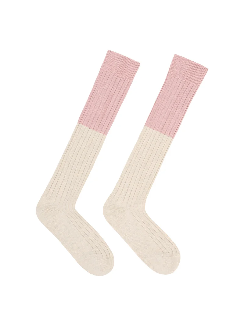 Colourblock Kniestrümpfe (GOTS)