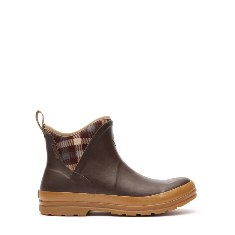 Damen Muck Originals Ankleboots mit Anziehlasche | Brown/Plaid/Gum