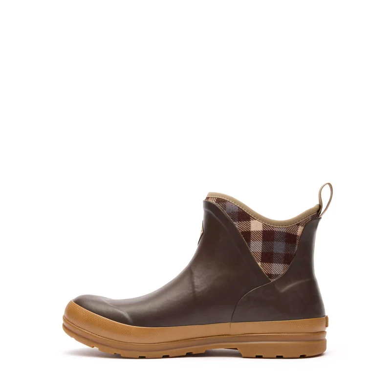 Damen Muck Originals Ankleboots mit Anziehlasche | Brown/Plaid/Gum