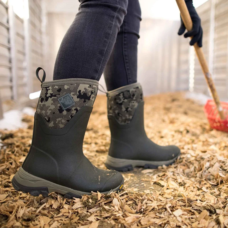 Damen Arctic Ice Vibram AG All Terrain Kurzstiefel | Moss W/ Camo