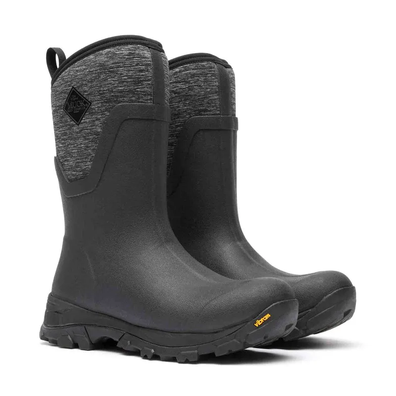Damen Arctic Ice Vibram AG All Terrain Kurzstiefel | Black/Jersey Heather
