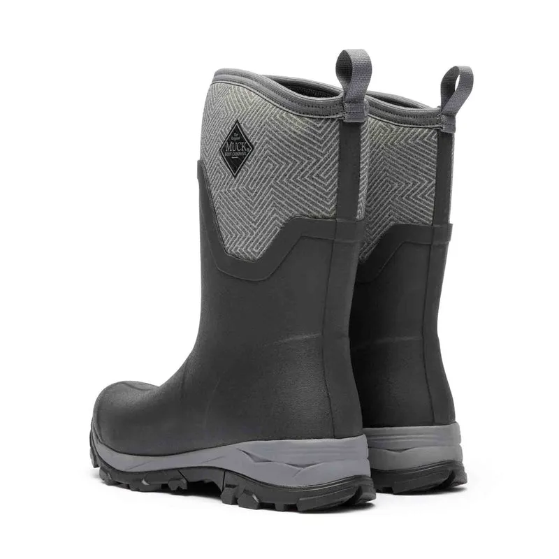Damen Arctic Ice Vibram AG All Terrain Kurzstiefel | Black/Grey Geometric