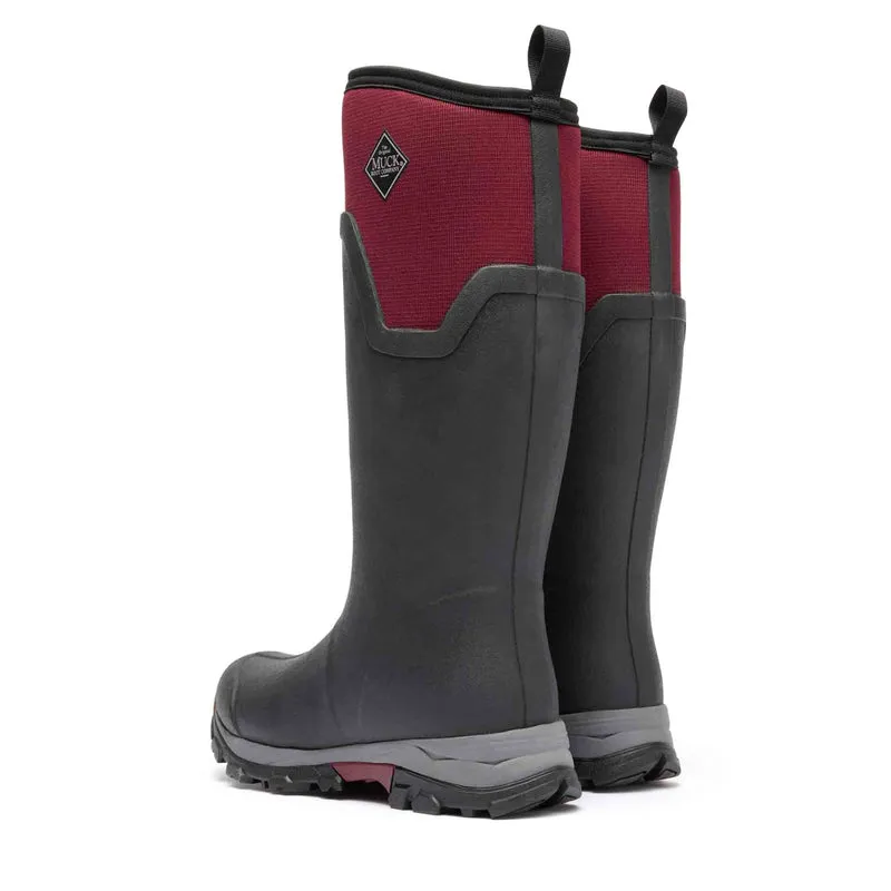 Damen Arctic Ice Vibram AG All Terrain Stiefel | Black/Maroon