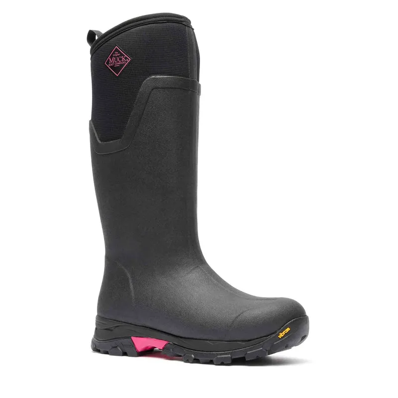 Damen Arctic Ice Vibram AG All Terrain Stiefel | Black/Hot Pink
