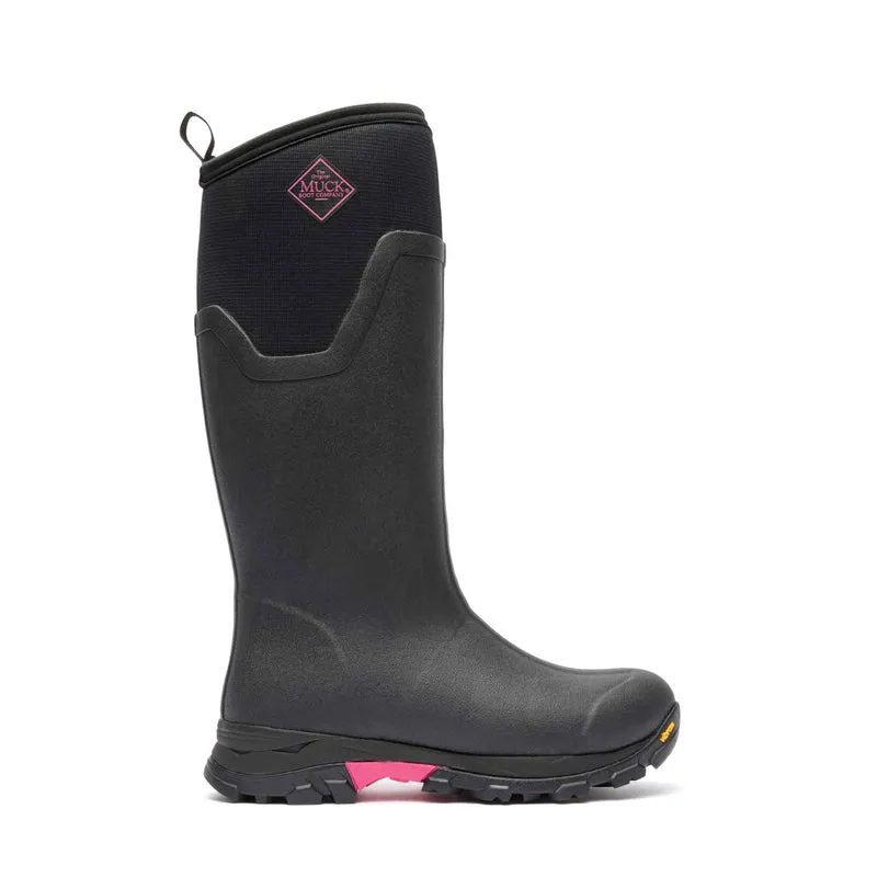 Damen Arctic Ice Vibram AG All Terrain Stiefel | Black/Hot Pink