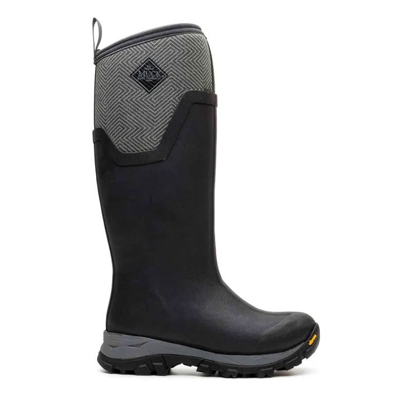 Damen Arctic Ice Vibram AG All Terrain Stiefel | Black/Grey Geometric