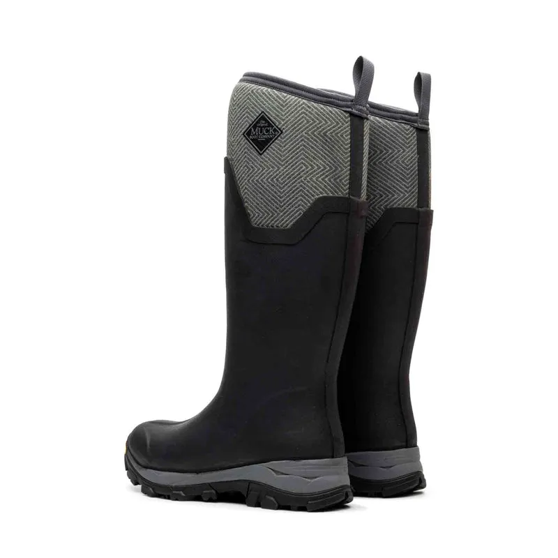 Damen Arctic Ice Vibram AG All Terrain Stiefel | Black/Grey Geometric