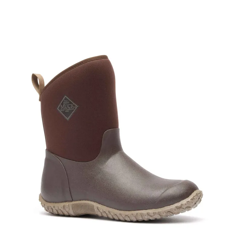 Damen RHS Muckster II Kurzstiefel | Brown/Cream Faux Fur