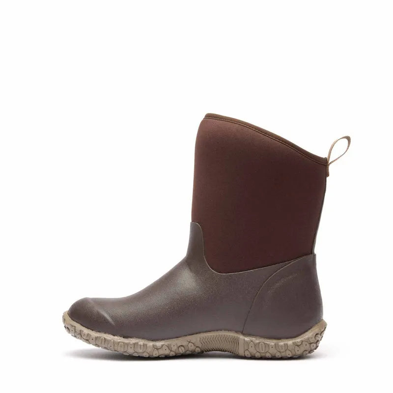 Damen RHS Muckster II Kurzstiefel | Brown/Cream Faux Fur