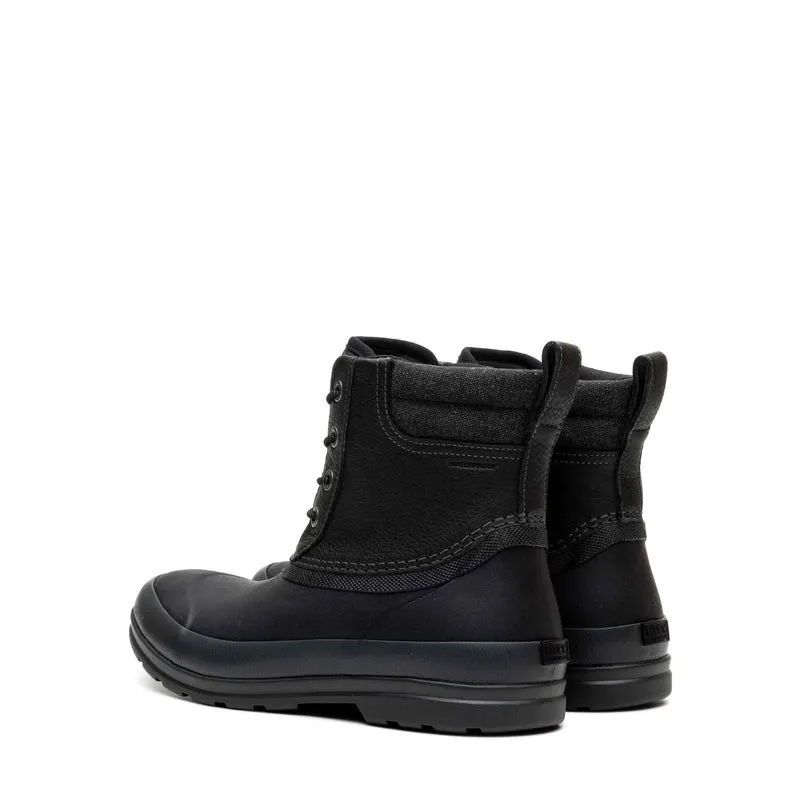 Herren Muck Originals Duck Leder-Kurzstiefel mit Schnürung | Black