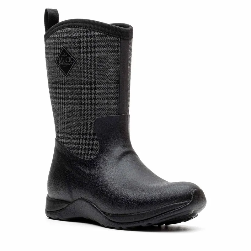 Damen Arctic Weekend Kurzstiefel | Black/Plaid