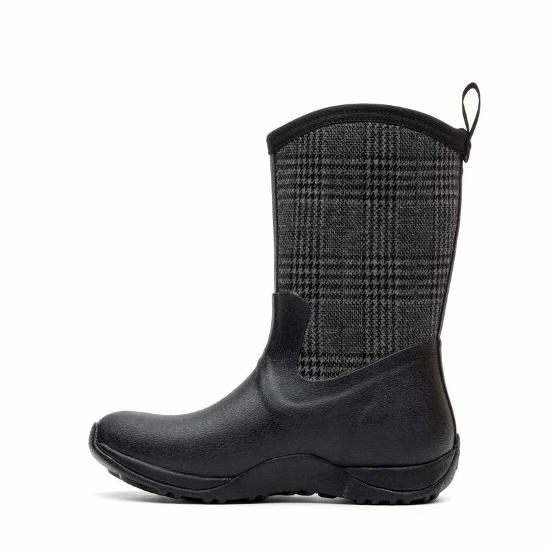 Damen Arctic Weekend Kurzstiefel | Black/Plaid