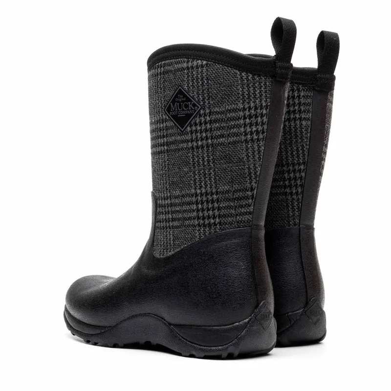 Damen Arctic Weekend Kurzstiefel | Black/Plaid