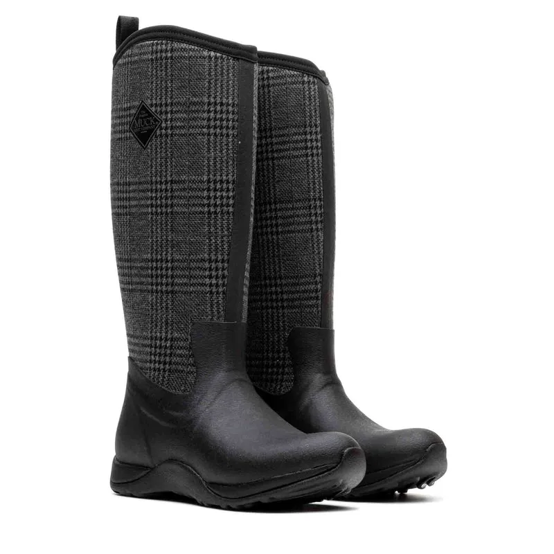 Damen Arctic Adventure Stiefel | Black/Plaid