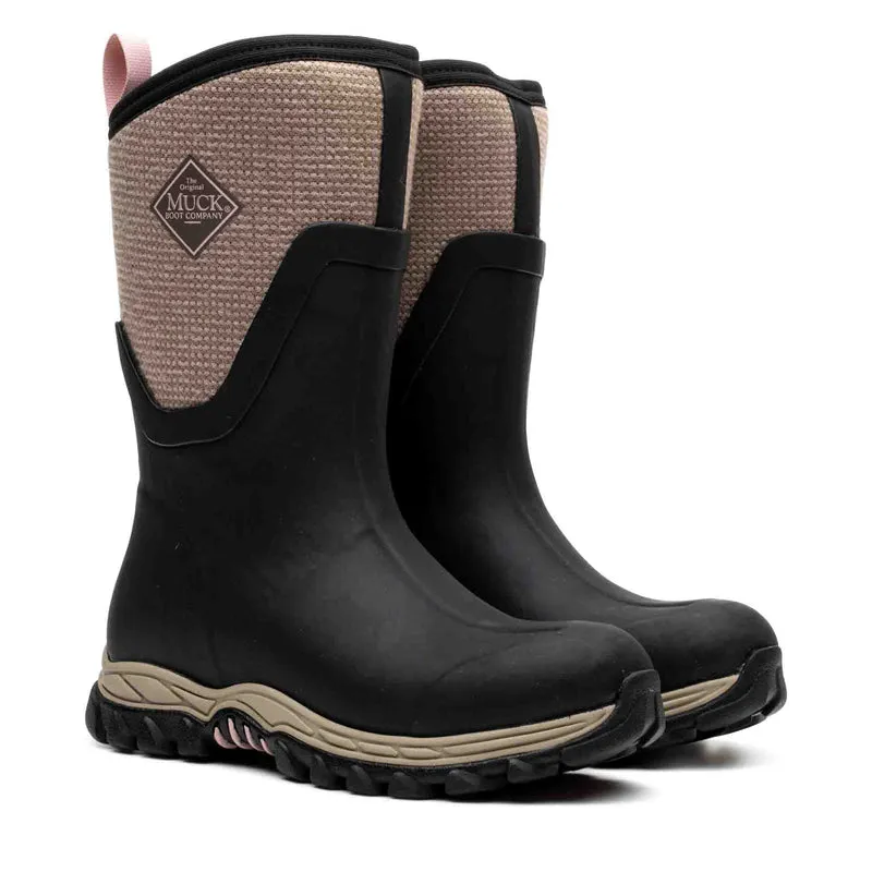 Damen Arctic Sport II Kurzstiefel | Schwarz/Walnuss/Webmuster