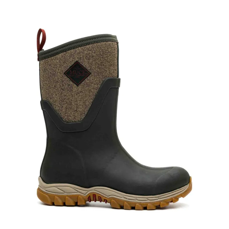 Damen Arctic Sport II Kurzstiefel | Olivgruen/Fischgraetmuster