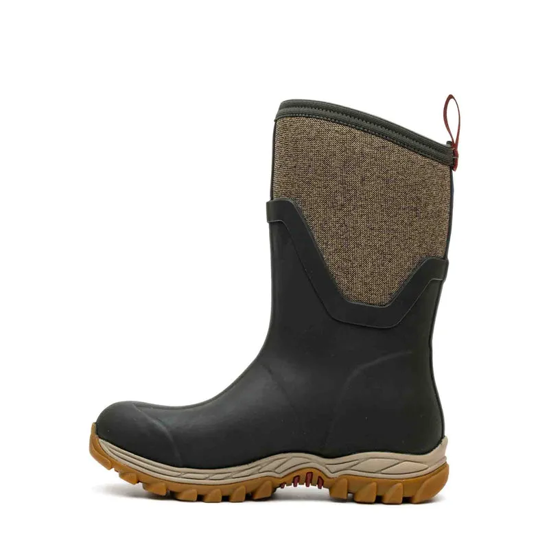 Damen Arctic Sport II Kurzstiefel | Olivgruen/Fischgraetmuster