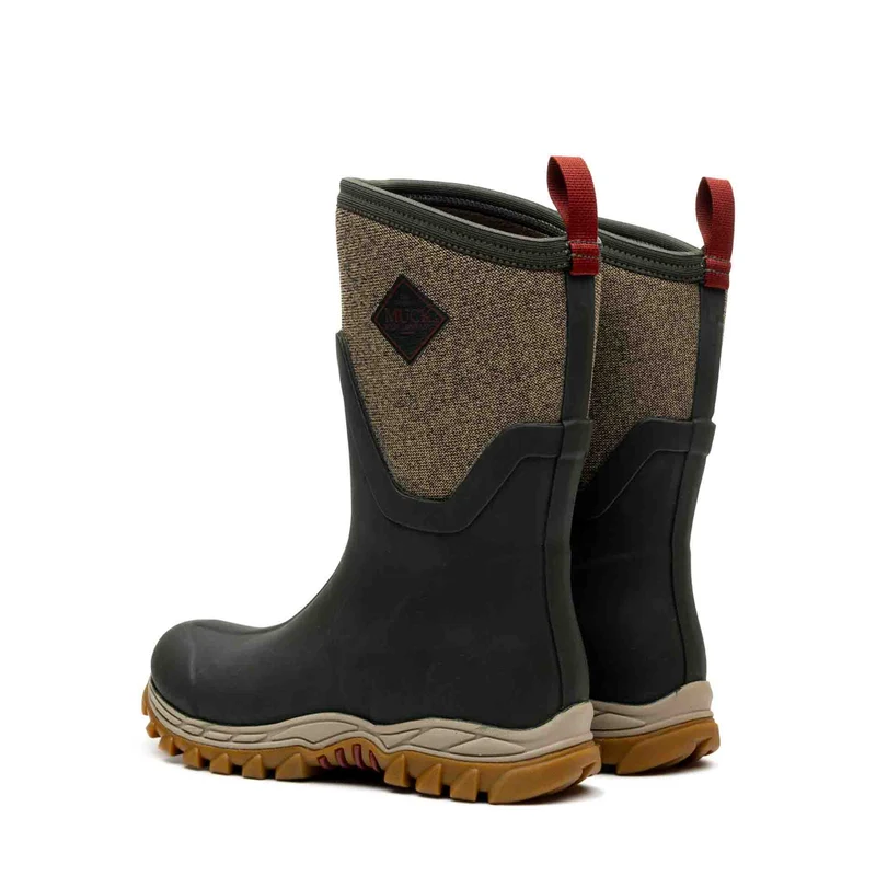 Damen Arctic Sport II Kurzstiefel | Olivgruen/Fischgraetmuster