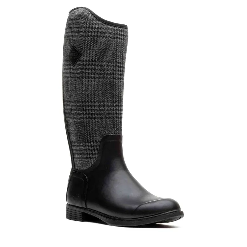 Damen Derby Stiefel | Black/Plaid