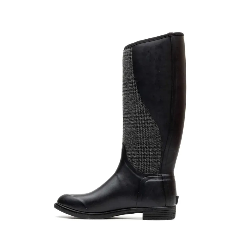 Damen Derby Stiefel | Black/Plaid