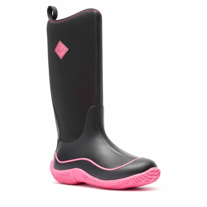 Damen Hale Stiefel | Black/Pink