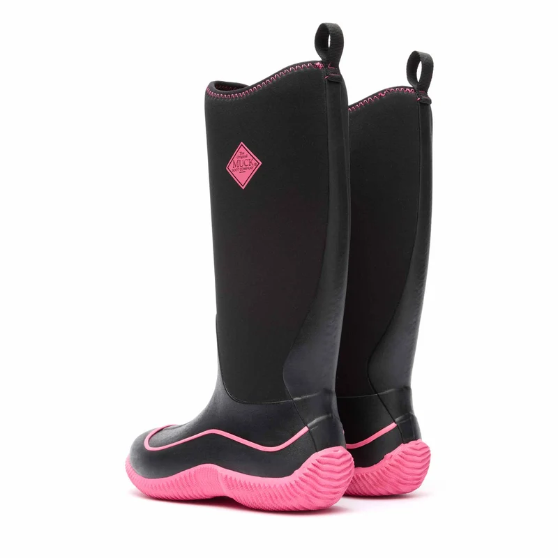 Damen Hale Stiefel | Black/Pink