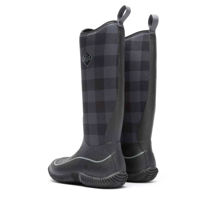 Damen Hale Stiefel | Black/Grey Plaid