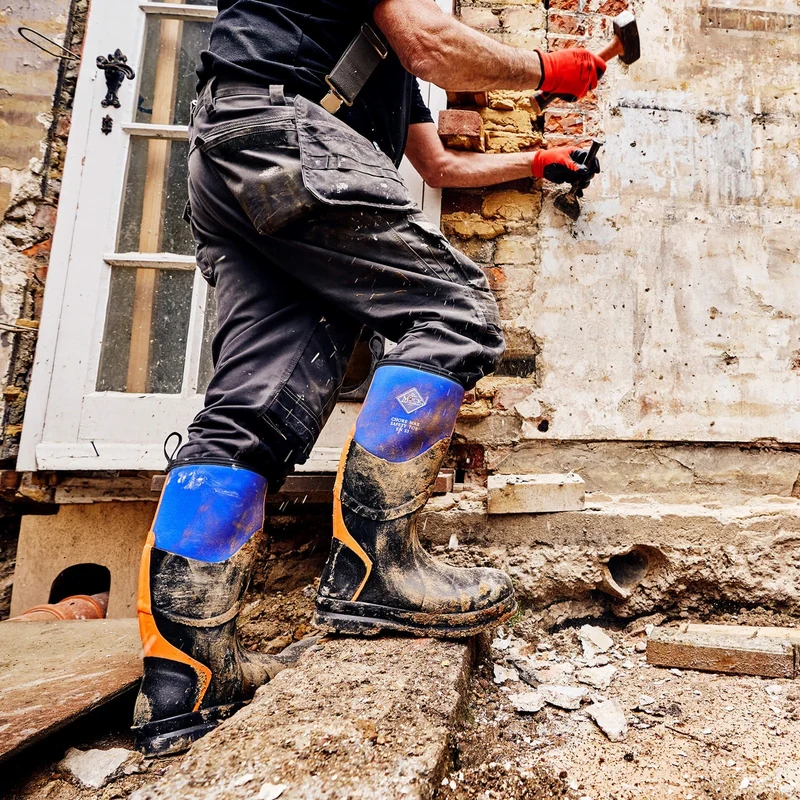 Unisex Chore Max S5 Stiefel mit Zehenbereich aus Stahl | Blue/Orange