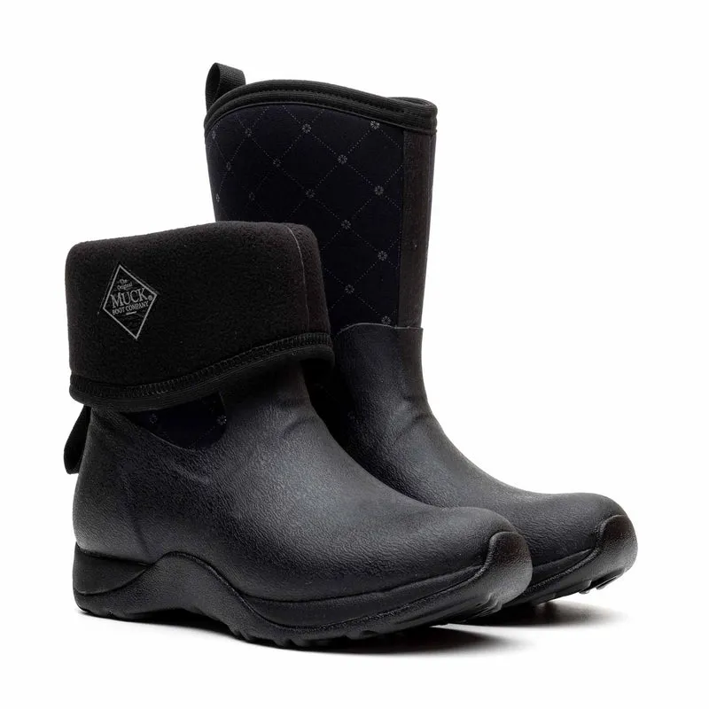 Damen Arctic Weekend Kurzstiefel | Black Quilt