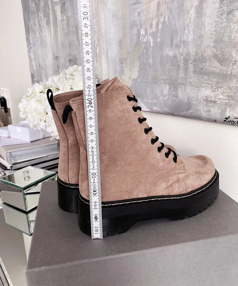 Wildleder Stiefel Serena Camel