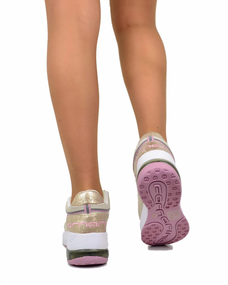Fornarina Bubble Lacci Platform Zeppa UP Sabbia Rosa Originali stile anni 90
