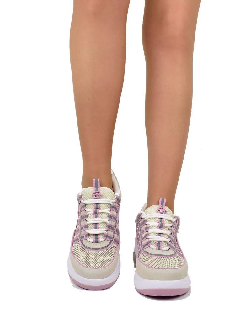 Fornarina Bubble Lacci Platform Zeppa UP Sabbia Rosa Originali stile anni 90