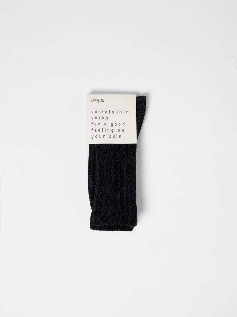 Rippenstrick-Socken (GOTS)