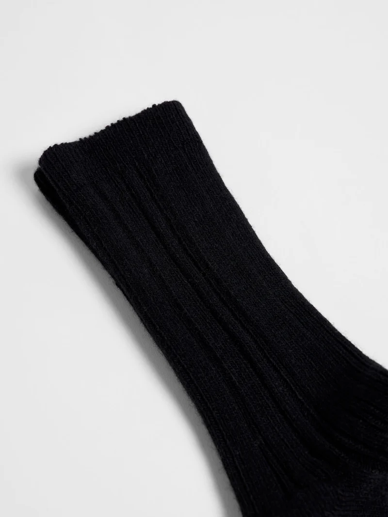 Rippenstrick-Socken (GOTS)