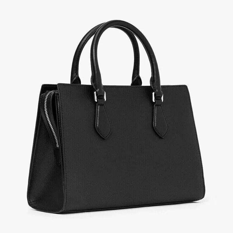 Michael Kors Damen Handtasche Sheila Medium Satchel Black 35S3S6HS2L