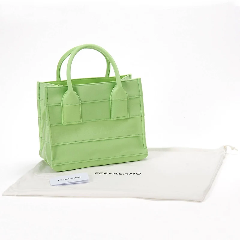 Salvatore Ferragamo Handtasche Damen Beachwear Gros Tote Endive Grün 214988 765806