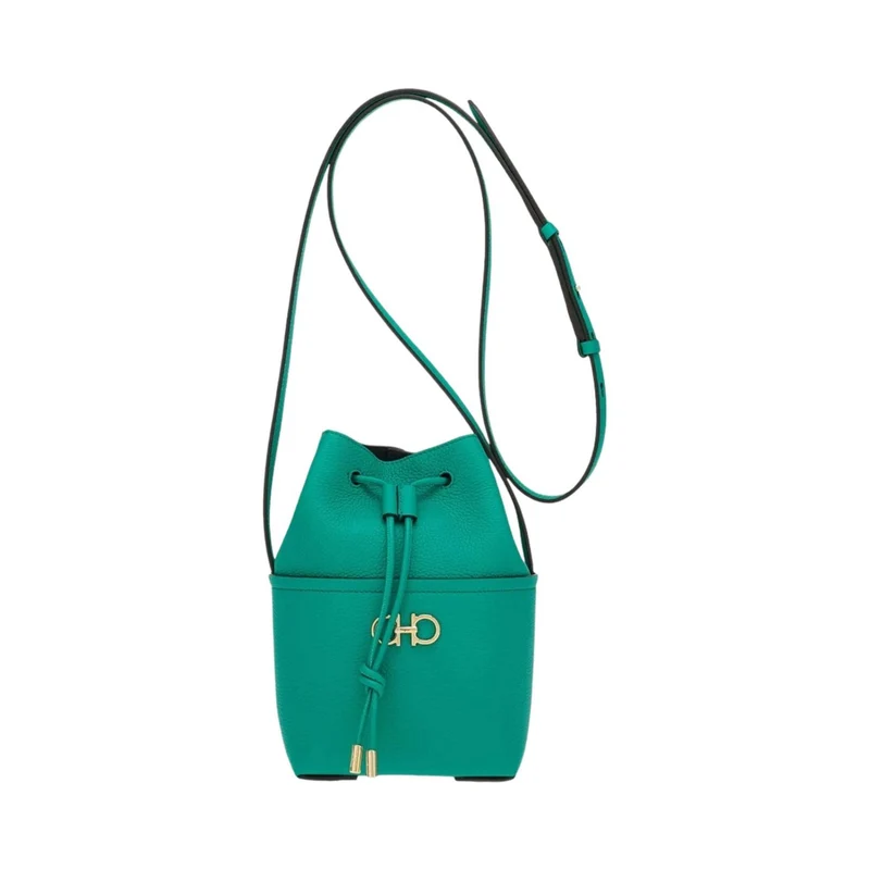 Salvatore Ferragamo Handtasche Damen Gancini Fanfare Grün 214297 758898